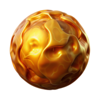 impressive artistic A single, pulsating orb of molten gold, emitting waves of intense heat and light, in a cosmic, abstract expressionist style high quality png