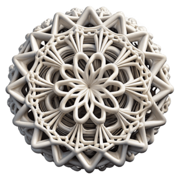 impresionante moderno un red de intrincado, cordón me gusta patrones tejido desde puro blanco luz, en contra un absoluto negro vacío, en un minimalista estilo alto calidad png