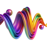 stunning rustic An abstract representation of sound waves, visualized as vibrant, colorful ribbons flowing through space, illuminated by a dynamic, pulsating light, in a synesthesia inspired style... png