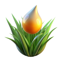 vibrant modern A single dewdrop on a blade of grass, reflecting the sunrise, macro photography, hyperrealistic, vibrant colors high quality png