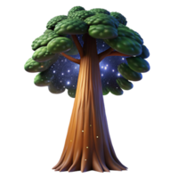 extraordinary contemporary A giant sequoia tree reaching towards a starry night sky, low angle shot, epic scale, dark and moody authentic png