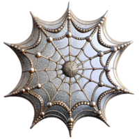 dramatic artistic A close up of a spider web covered in dew, sparkling in the morning light, macro photography, intricate details genuine png