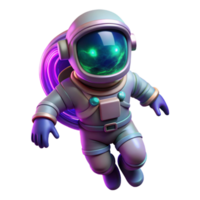 vibrant modern A lone astronaut, clad in a bioluminescent spacesuit, floats in the inky blackness of space, a swirling nebula of vibrant purples and greens reflecting in their visor.... png