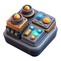 magnificent minimalist A highly detailed, close up of a futuristic control panel with glowing buttons and intricate wiring. Warm, operational lighting. Technical illustration style high resolution png