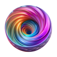 elegant abstract An abstract representation of a wormhole, swirling with vibrant colors and fractal patterns. Dynamic, shifting lighting. Psychedelic style professional png