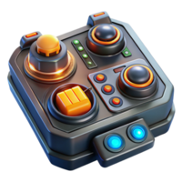 stunning abstract A highly detailed, close up of a futuristic control panel with glowing buttons and intricate wiring. Warm, operational lighting. Technical illustration style genuine png