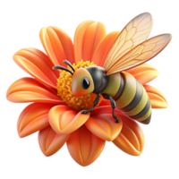 impressive rustic A close up of a bee collecting pollen from a vibrant flower, with detailed textures and warm colors. Macro photography, nature documentary style detailed png