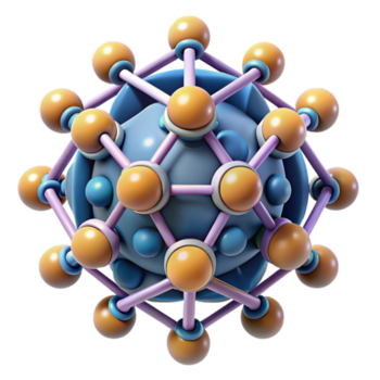 straordinario artistico un' microscopico Visualizza di nanobot assemblaggio loro stessi in un' complesso, geometrico struttura, illuminato di lettura elettrone microscopio illuminazione.... png