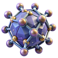 vibrant vintage A microscopic view of nanobots assembling themselves into a complex, geometric structure, illuminated by scanning electron microscope lighting. Scientific visualization style authentic png