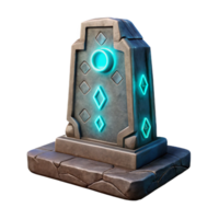 vibrant contemporary An ancient, weathered stone tablet displaying a futuristic holographic interface, pulsating with arcane symbols and glyphs, lit by flickering candlelight. Fantasy style premium png