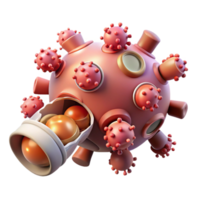 dramatic minimalist A swarm of nanobots repairing damaged tissue within a human body, illuminated by microscopic fluorescence. Medical illustration style premium png