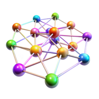 serene vintage A network of interconnected nodes pulsating with data, vibrant multicolored light trails, data visualization style, dark background illuminated by the network 4K png
