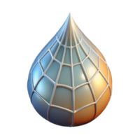 wonderful minimalist A single dewdrop on a delicate spiderweb, catching the first rays of dawn, macro photography style high quality png