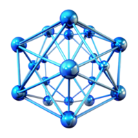 serene vintage A chaotic web of interconnected lines and nodes, glowing with a vibrant, electric blue energy, against a backdrop of deep space 4K png