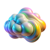 vibrant rustic A swirling cloud of iridescent, holographic particles, forming ephemeral shapes and patterns, illuminated by a shifting, rainbow colored light professional png
