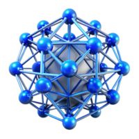 elegant classic A chaotic web of interconnected lines and nodes, glowing with a vibrant, electric blue energy, against a backdrop of deep space high quality png