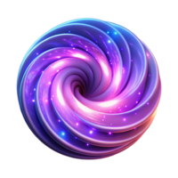 vibrant abstract A swirling vortex of glowing, neon particles, forming a dynamic, abstract shape, illuminated by a pulsating, rhythmic light authentic png