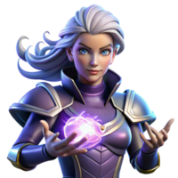 dramatic abstract Portrait of a powerful sorceress with glowing hands and swirling magical energy, dynamic lighting, fantasy art style professional png