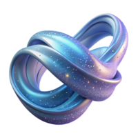 impressive creative A flowing, ribbon like form composed of thousands of tiny, shimmering particles, lit by a cool, ethereal glow, in a dreamlike, surrealist style professional png