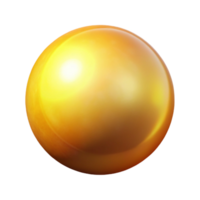 impressive modern A single, luminous sphere, emitting a warm, golden glow, with a soft, ethereal style and a subtle vignette high resolution png