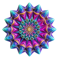 vibrant creative A kaleidoscope of fractal patterns in neon colors, pulsating with energy, in a psychedelic, op art style and high contrast lighting exclusive png