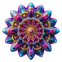 wonderful minimalist A kaleidoscope of fractal patterns in neon colors, pulsating with energy, in a psychedelic, op art style and high contrast lighting original png