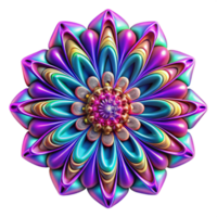 elegant abstract A kaleidoscope of fractal patterns in neon colors, pulsating with energy, in a psychedelic, op art style and high contrast lighting authentic png
