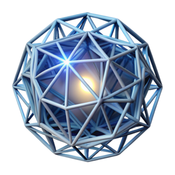 elegant artistic Interwoven strands of light, forming a complex, three dimensional web, illuminated by a hidden light source, in a futuristic, minimalist style authentic png