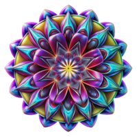 magnificent rustic A kaleidoscope of fractal patterns in neon colors, pulsating with energy, in a psychedelic, op art style and high contrast lighting high quality png
