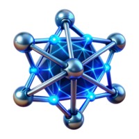 elegante moderno uma rede do ramificação, fractal linhas, semelhante a uma relâmpago parafuso, com uma vibrante, elétrico azul brilho e uma futurista, techno estilo autêntico png