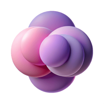 vibrante resumen un serie de superposición, translúcido círculos, en un degradado de colores desde profundo púrpura a pálido rosa, con un suave, de ensueño estilo y difuso Encendiendo alto calidad png