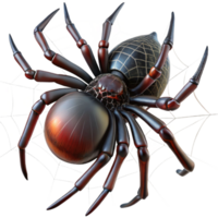 vibrant rustic A close up of a spider spinning its web, intricate details of the web and spider, macro photography style, dark and moody lighting genuine png
