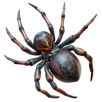 magnificent modern A close up of a spider spinning its web, intricate details of the web and spider, macro photography style, dark and moody lighting 4K png