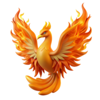 wonderful rustic A majestic phoenix rising from its ashes, fiery lighting, Art Nouveau style, Aubrey Beardsley influence authentic png
