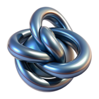 wonderful artistic Fluid metallic ribbons intertwining and forming impossible knots, lit by a single, harsh spotlight, rendered in a surrealist style original png