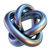 serene modern Fluid metallic ribbons intertwining and forming impossible knots, lit by a single, harsh spotlight, rendered in a surrealist style original png