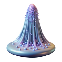 elegant artistic A cascade of shimmering particles flowing down an invisible slope, bathed in a cool, ethereal light, rendered in a dreamlike style detailed png