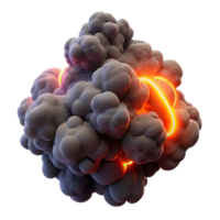 dramatic minimalist A swirling mass of smoke and dust, illuminated by a flickering, neon sign, rendered in a gritty, urban style premium png