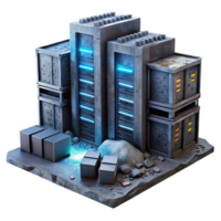 serene vintage A dilapidated, abandoned server room with flickering screens displaying distorted code, dust motes illuminated by shafts of light, post apocalyptic style high resolution png