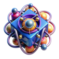 stunning abstract A quantum computer, wires and nodes pulsing with vibrant energy, intricate details, dramatic lighting with deep shadows high resolution png