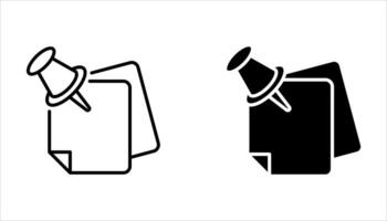 sticky note icon on white background vector