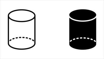 geometry icon set on white background vector