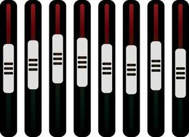 equalizer or DJ console or sound wave stripes without background vector
