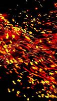 Spark of fire background design isolated video