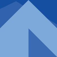 Minimalist Abstract Geometry in Blue and White. vector
