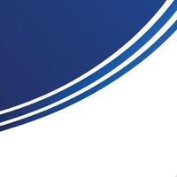 Smooth curves and abstract blue gradient A minimalist design style. vector