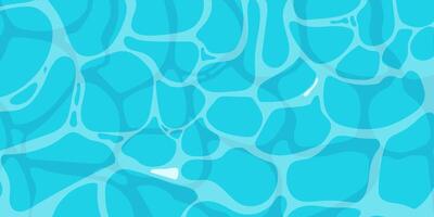 Ocean water ripple surface with sunlight reflections in cartoon style game texture top view vector