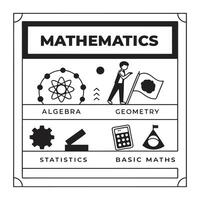 Maths, algebra, geometry, statistics, basic, basic statistics, basic math, basic math vector