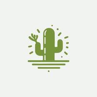 Cactus Spark Logo Design vector