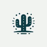 Spine And Leaf Cactus Logo Design vector